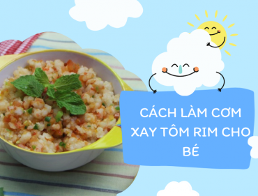 cách làm tôm rang xay cho bé
