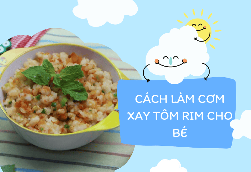 cách làm tôm rang xay cho bé
