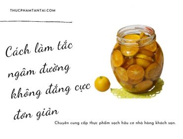 Cách làm tắc ngâm đường không đắng cực đơn giản