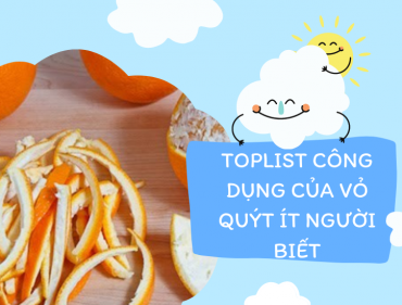 Toplist công dụng của vỏ quýt ít người biết
