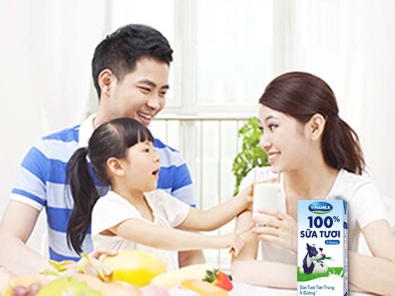 công dụng của sữa tươi Vinamilk
