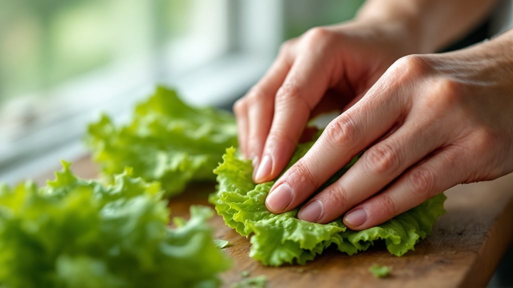 Kiểm tra độ tươi rau bằng tay - Phương pháp cảm nhận chất lượng rau