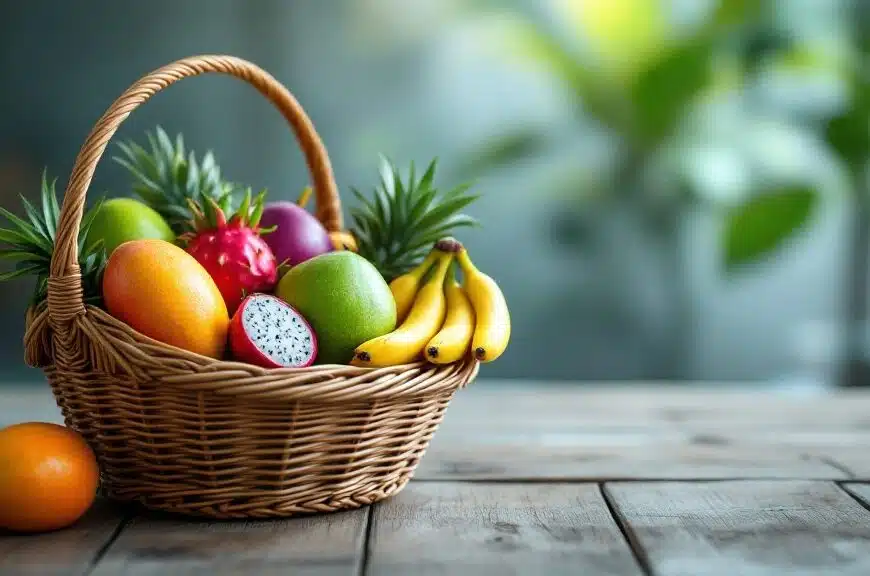 Giỏ trái cây tươi giao hàng tận nơi TPHCM với nhiều loại trái cây Việt Nam