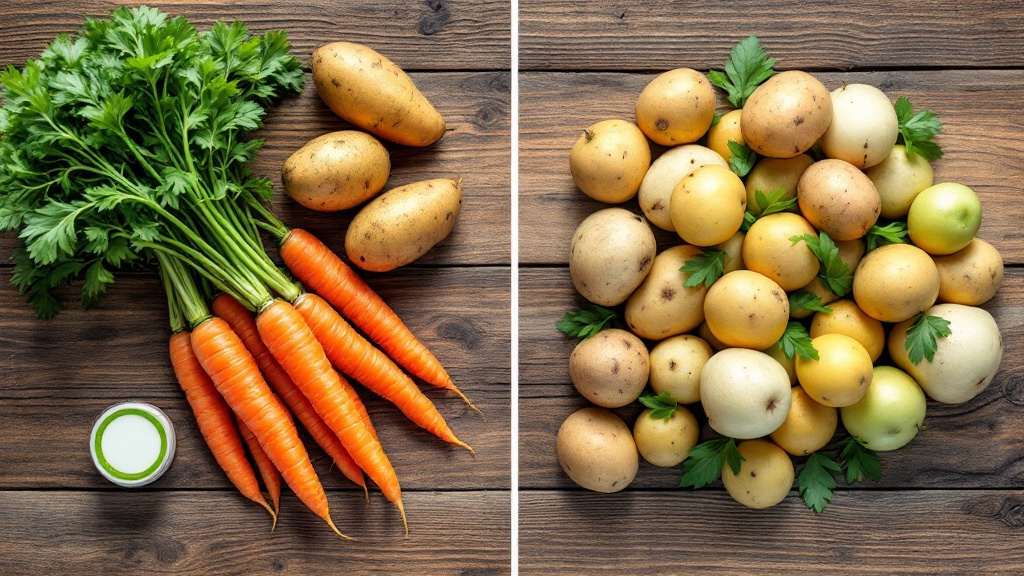 So sánh rau củ hữu cơ và rau củ thường cho bé ăn dặm – lý do chênh lệch giá