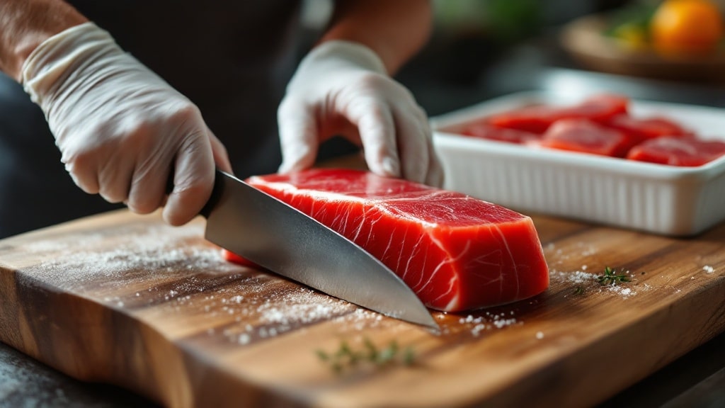 Cơ sở bán cá ngừ đại dương sỉ uy tín tại TPHCM đang xử lý cá